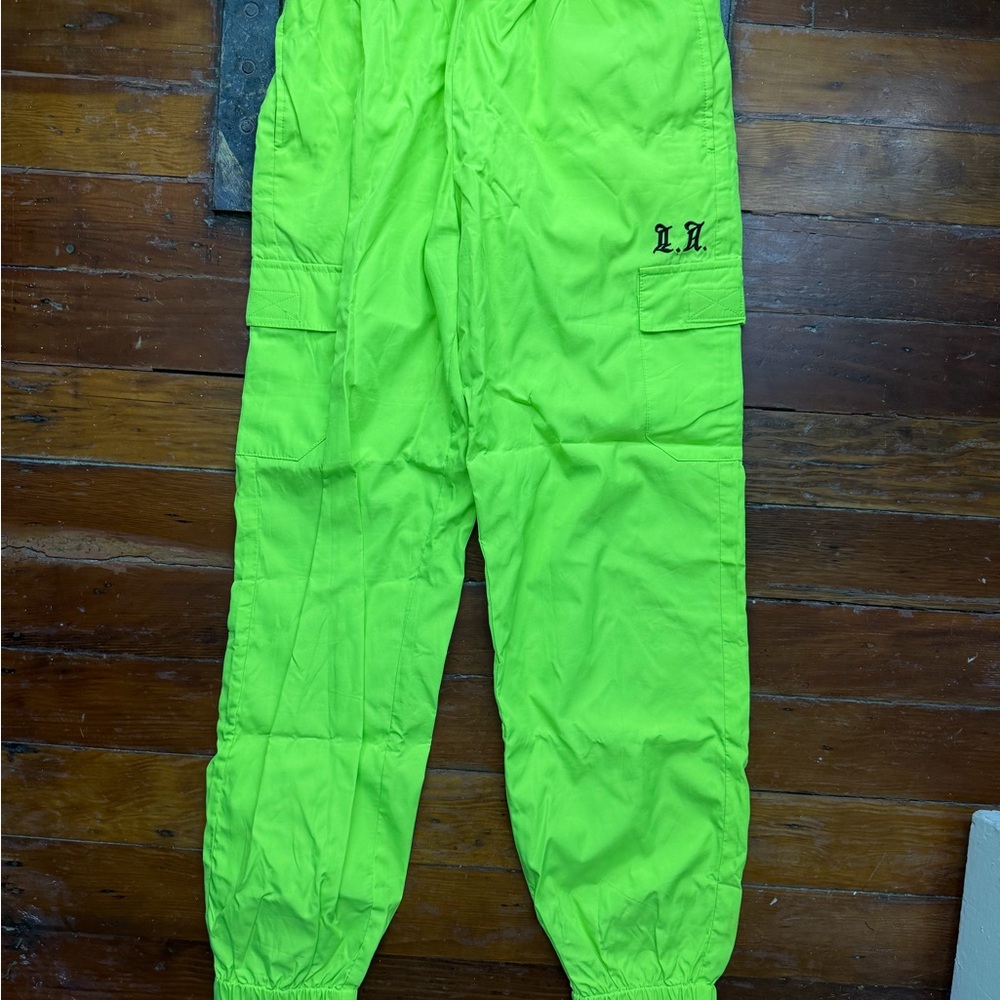 Forever 21 Neon Green Cargo Pants